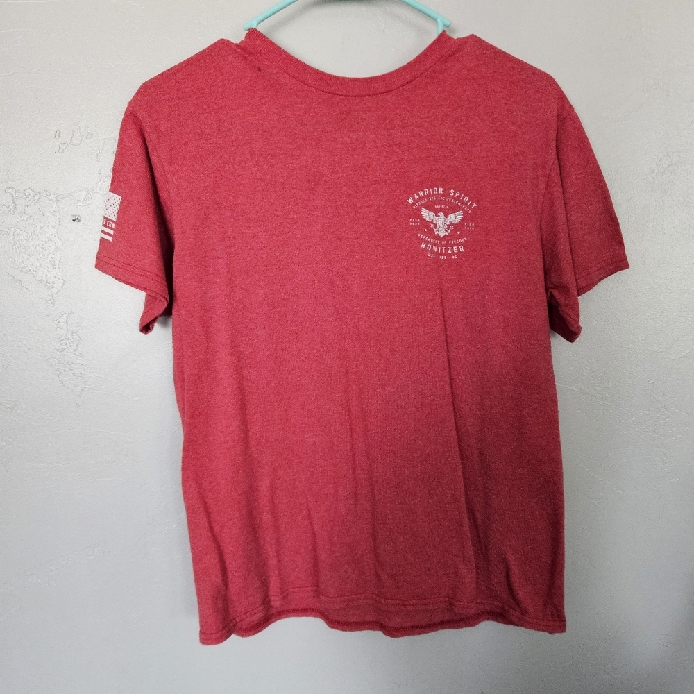 Howitzer Boys Youth Large Red Short Sleeve Graphic T-Shirt Flag Patriot Eagle